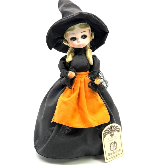 Vintage Bradley Doll October Halloween Witch Los Angeles Calif with Original Tag - Picture 4 of 10